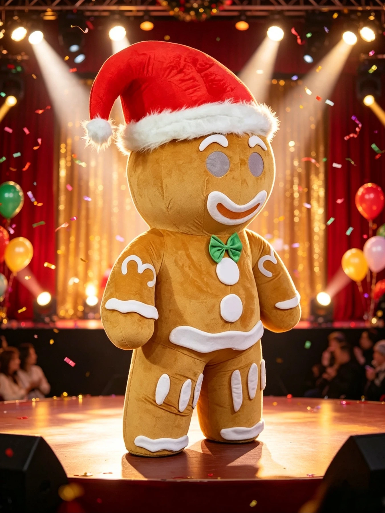 Suits - Inflatable Gingerbread Man Costume Mascot Parade