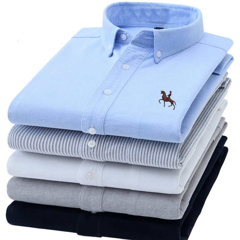 S-6XL Oxford Shirts for Men Lo - Oxford Cotton Casual Shirt Business review and price