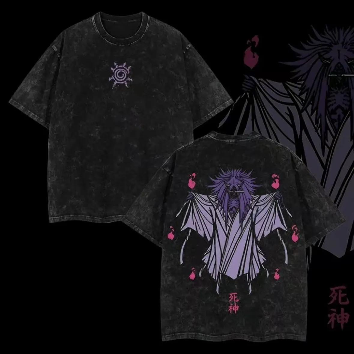 Shinigami T Shirt Naruto Reape - Acid Wash Vintage Graphic T Shirt review and price